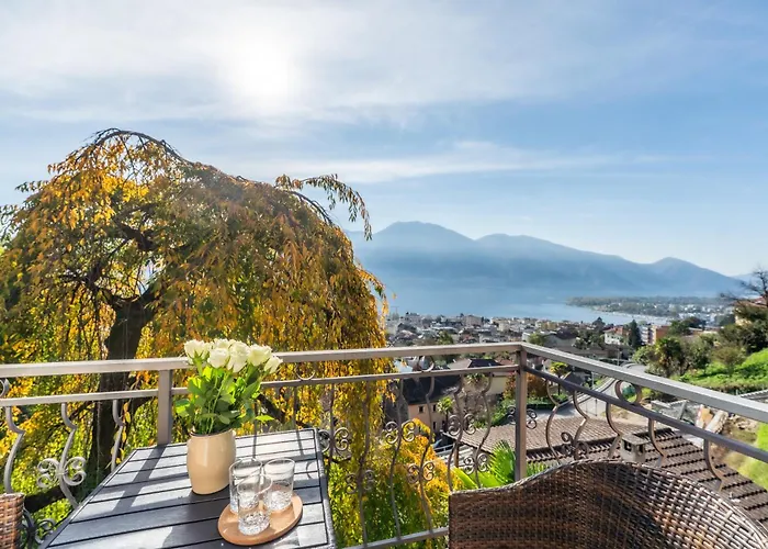 Casa Sybille, Beautiful View Apartament Minusio